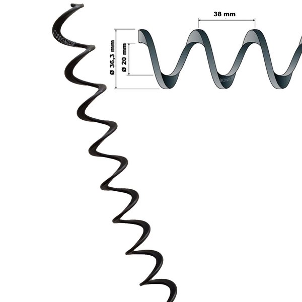Spiral conveyor / screw conveyor for conveying systems
